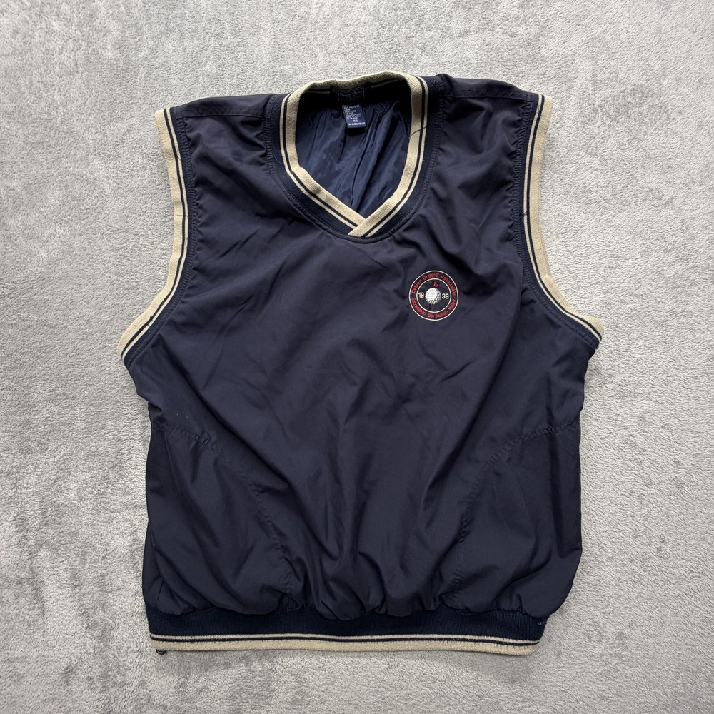 Winner Mate Vest‎ Mens 2XL Blue Golf Windbreaker Pullover Water Resistant